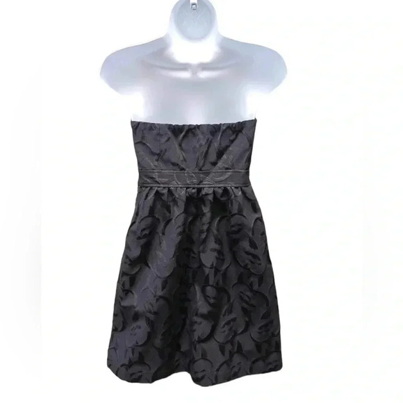 American Eagle Outfitters Black Floral Sleeveless Mini Cocktail Dress Size 0 - Picture 2 of 10